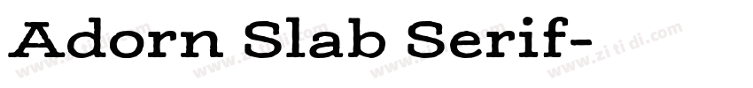 Adorn Slab Serif字体转换